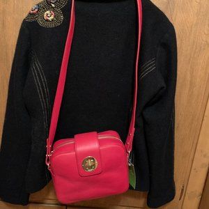 Kate Spade Red Leather Square Shoulder Bag